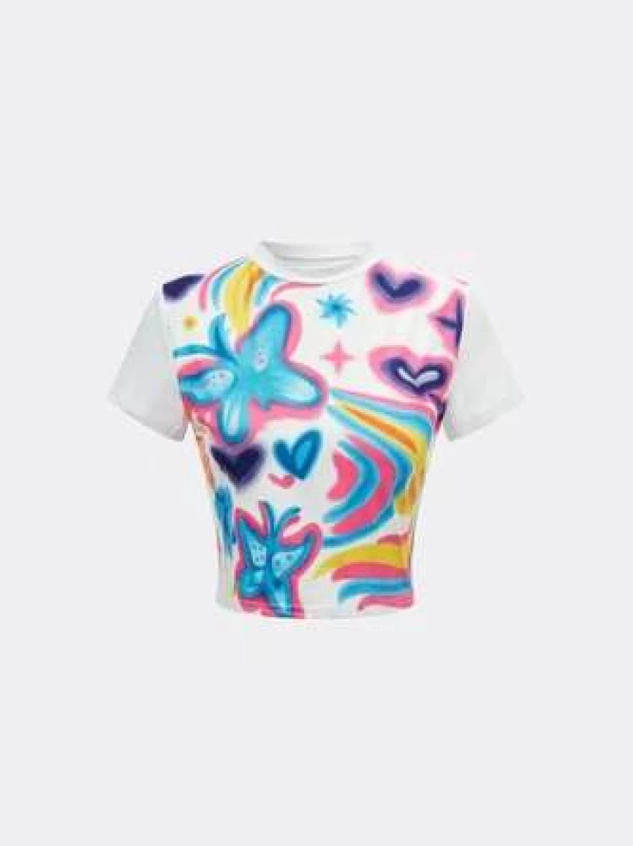 "Kollyy Women's White Casual T-Shirt - Soft Basic Tee for Everyday Wear"