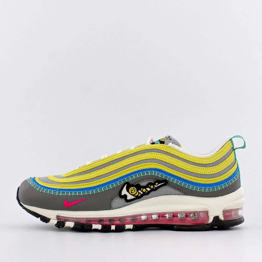 Nike Air Max 97 SE Men's Shoes - Iron Grey/Particle Grey/Celery - Running & Athletic Sneakers