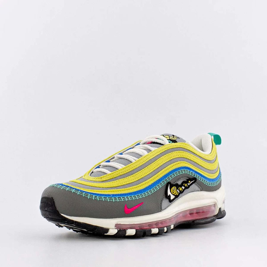 Nike Air Max 97 SE Men's Shoes - Iron Grey/Particle Grey/Celery - Running & Athletic Sneakers