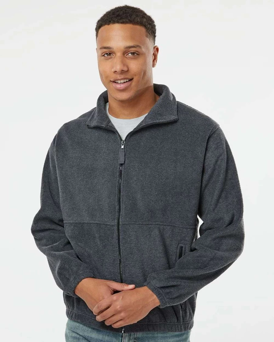 Men's Burnside Polar Fleece Full-Zip Jacket - Warm Winter Outdoor Pullover