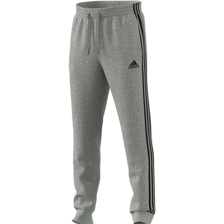 Adidas Men's Essential 3-Stripes Tapered Sweatpants with Cuff for Comfort & Style