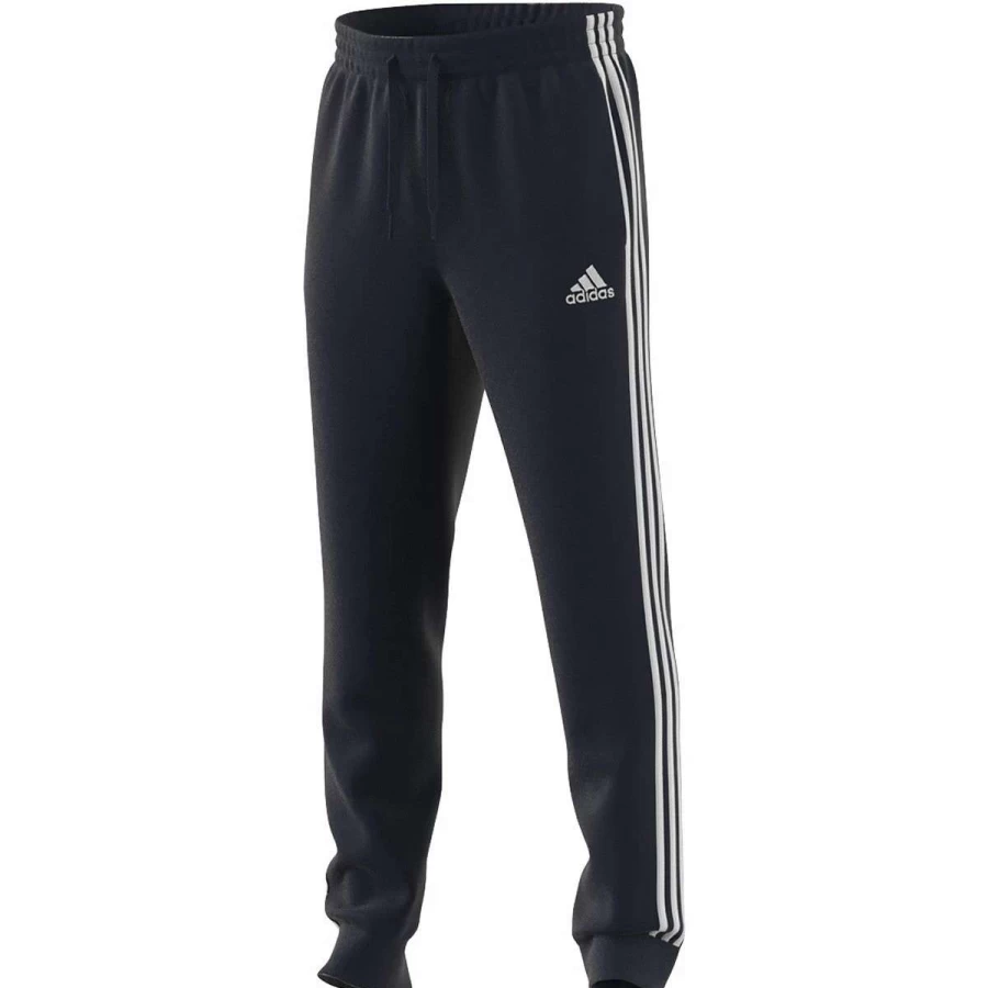 Adidas Men's Essential 3-Stripes Tapered Sweatpants with Cuff for Comfort & Style