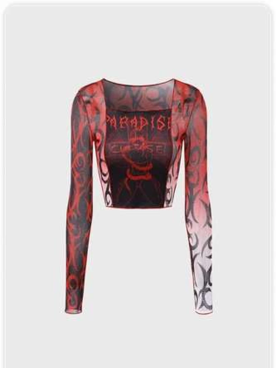 "Kollyy Street Red Top T-Shirt - Stylish Casual Wear for Everyday Outfits"