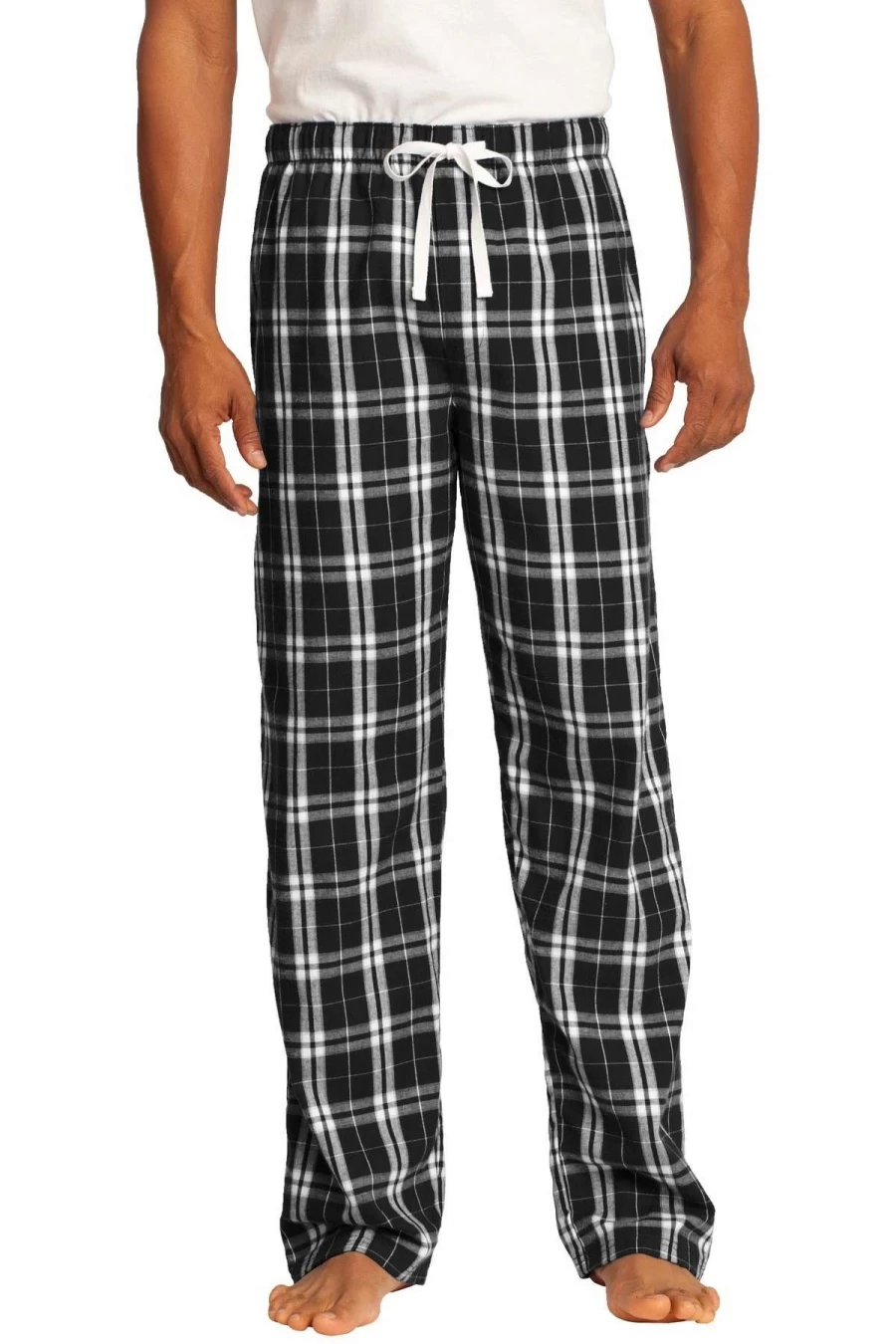 Men's Flannel Plaid Pants - Durable Casual Winter Trousers DT1800