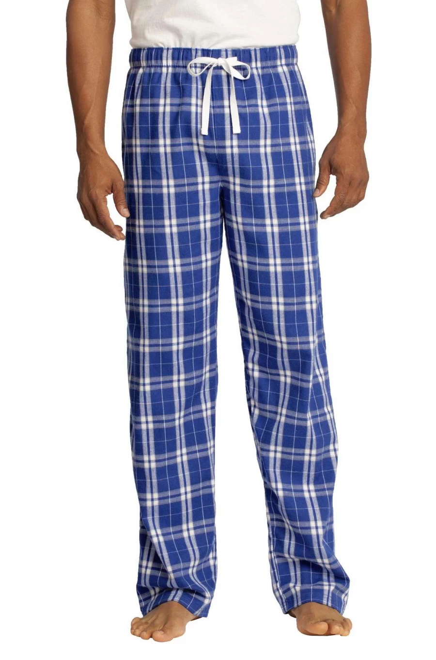 Men's Flannel Plaid Pants - Durable Casual Winter Trousers DT1800