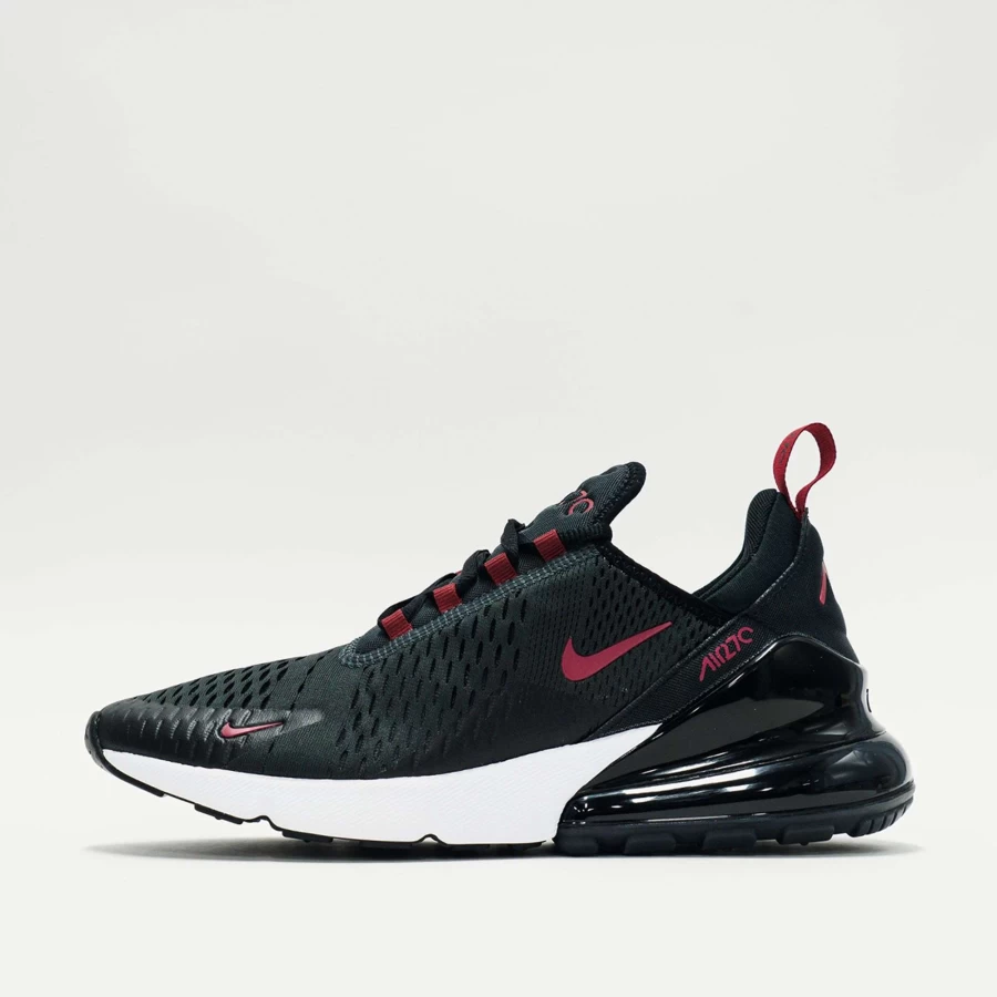 Nike Air Max 270 Sneakers in Anthracite, Team Red & Black - Men's Running Shoes