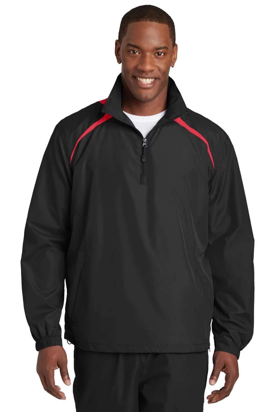 Men's Performance 1/2 Zip Windbreaker Shirt - Lightweight Athletic Pullover for Running & Outdoor Sports