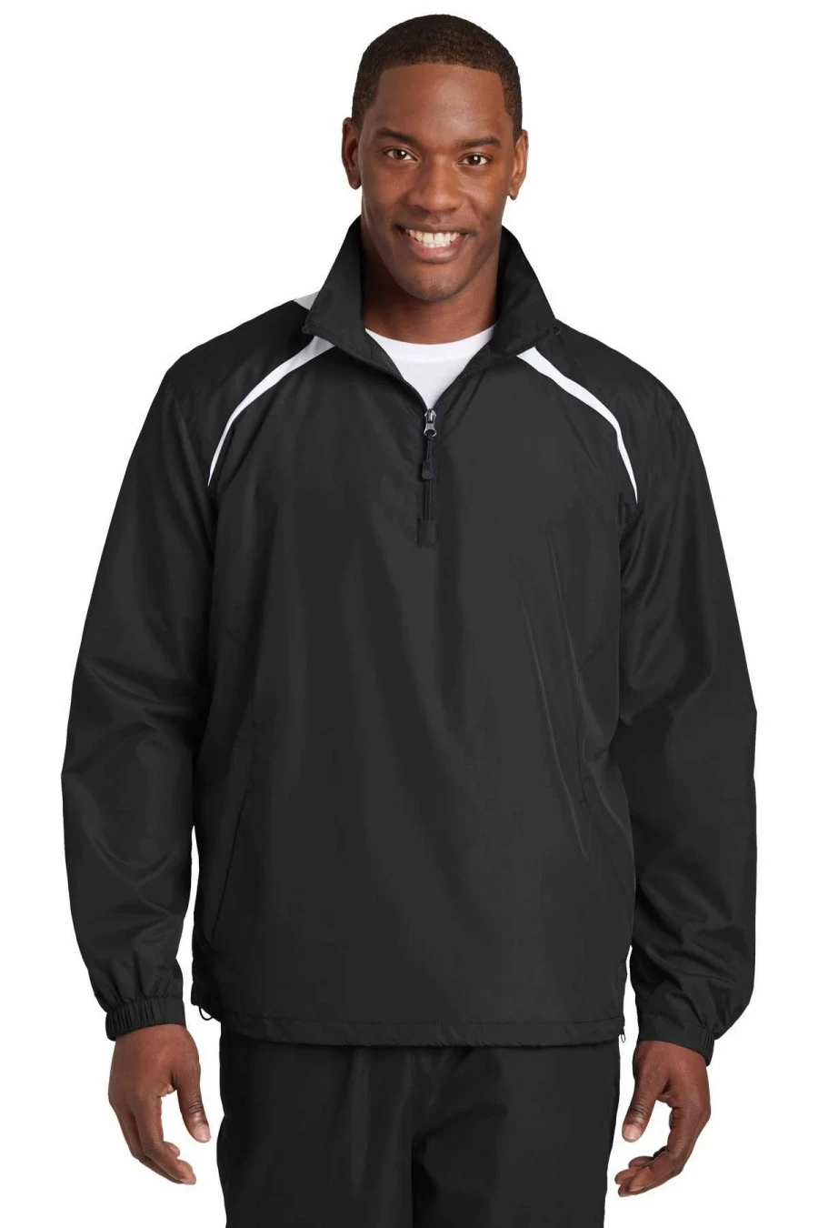 Men's Performance 1/2 Zip Windbreaker Shirt - Lightweight Athletic Pullover for Running & Outdoor Sports