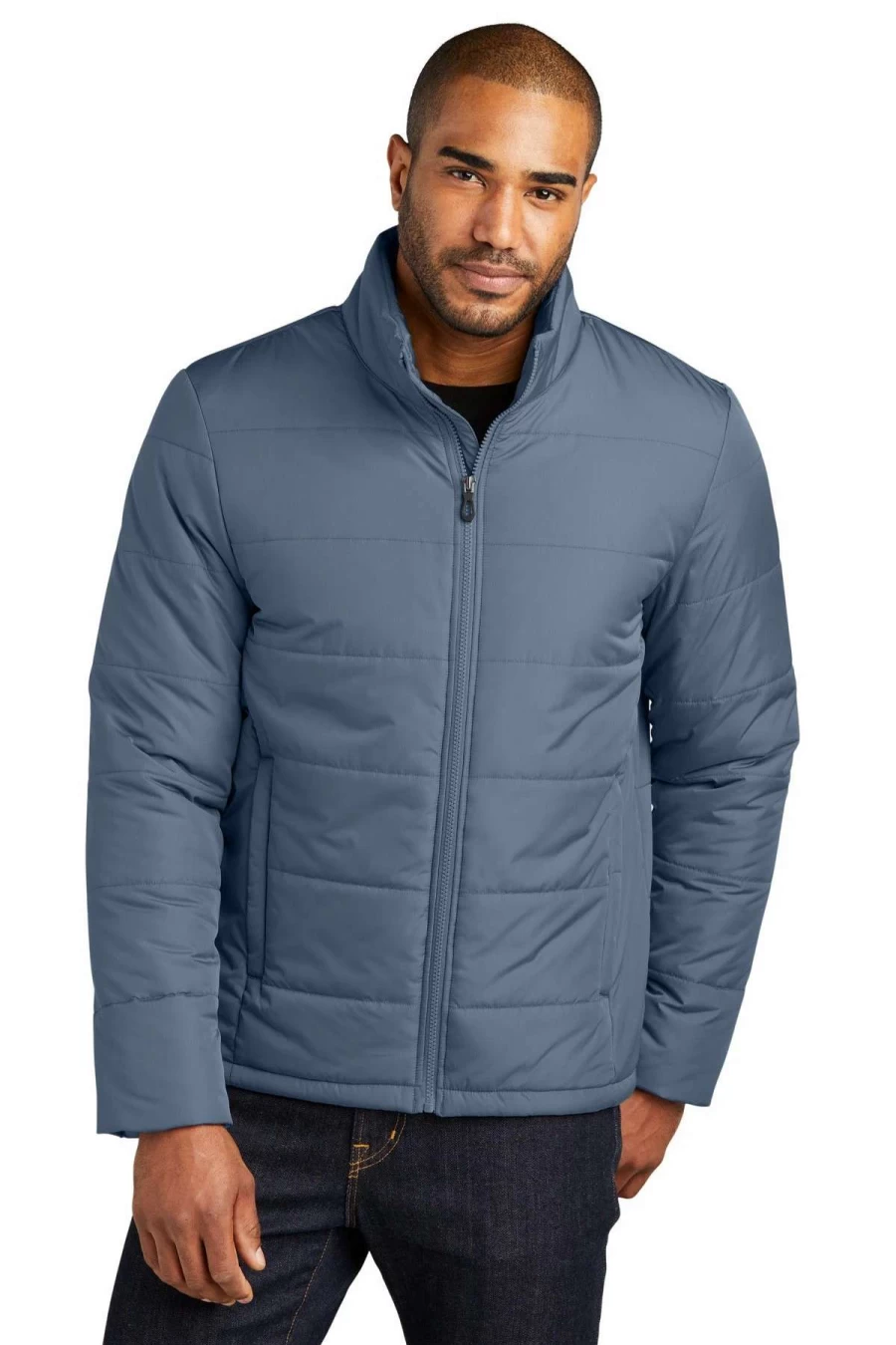 Men's Puffer Jacket by Port Authority - Lightweight Warm Winter Coat J852