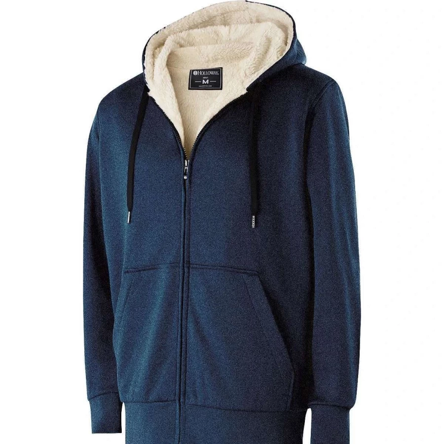 Men's Holloway Artillery Sherpa Lined Jacket - Warm Fleece Military Style Outerwear
