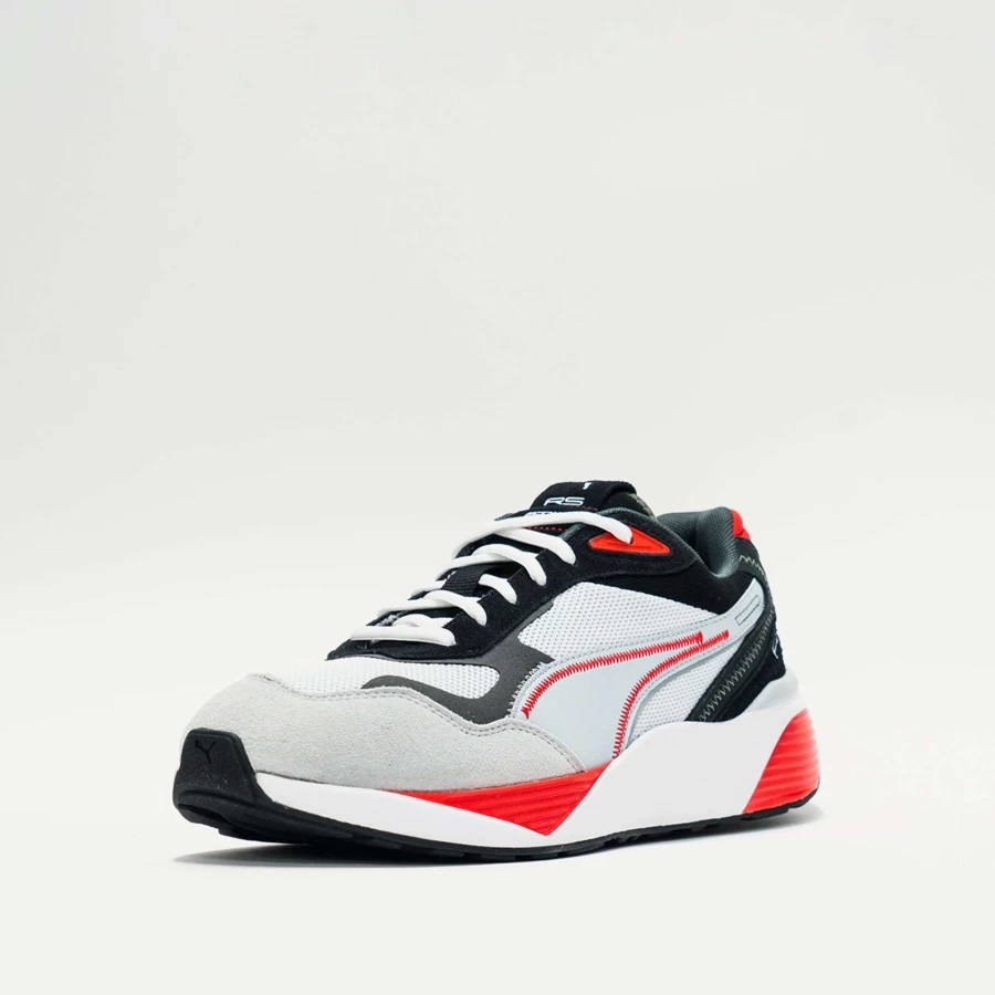 Puma RS-Metric Sneakers in White/High Risk Red - Men's Running Shoes
