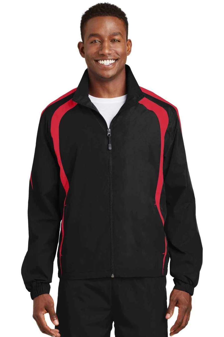 Men's Colorblock Raglan Sleeve Jacket - Sport-Tek Activewear for Training & Outdoor Sports